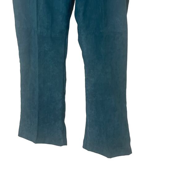 Ranch Dressing NWT Dead Stock Vintage Size 10 Turquoise Faux Suede Pants - Picture 3 of 11